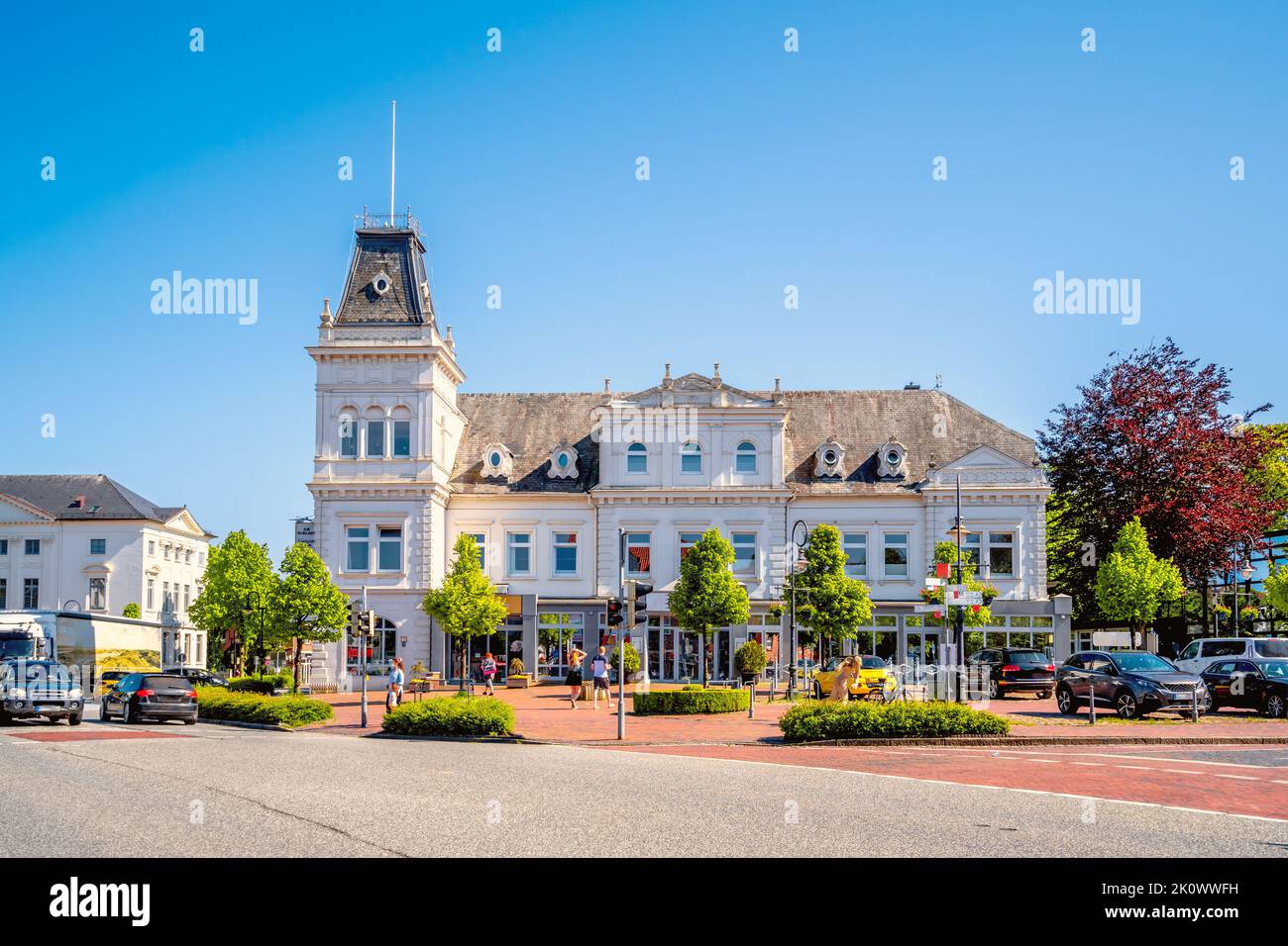 City hall in Jever, East Friesland, North Sea, Germany Stock Photo