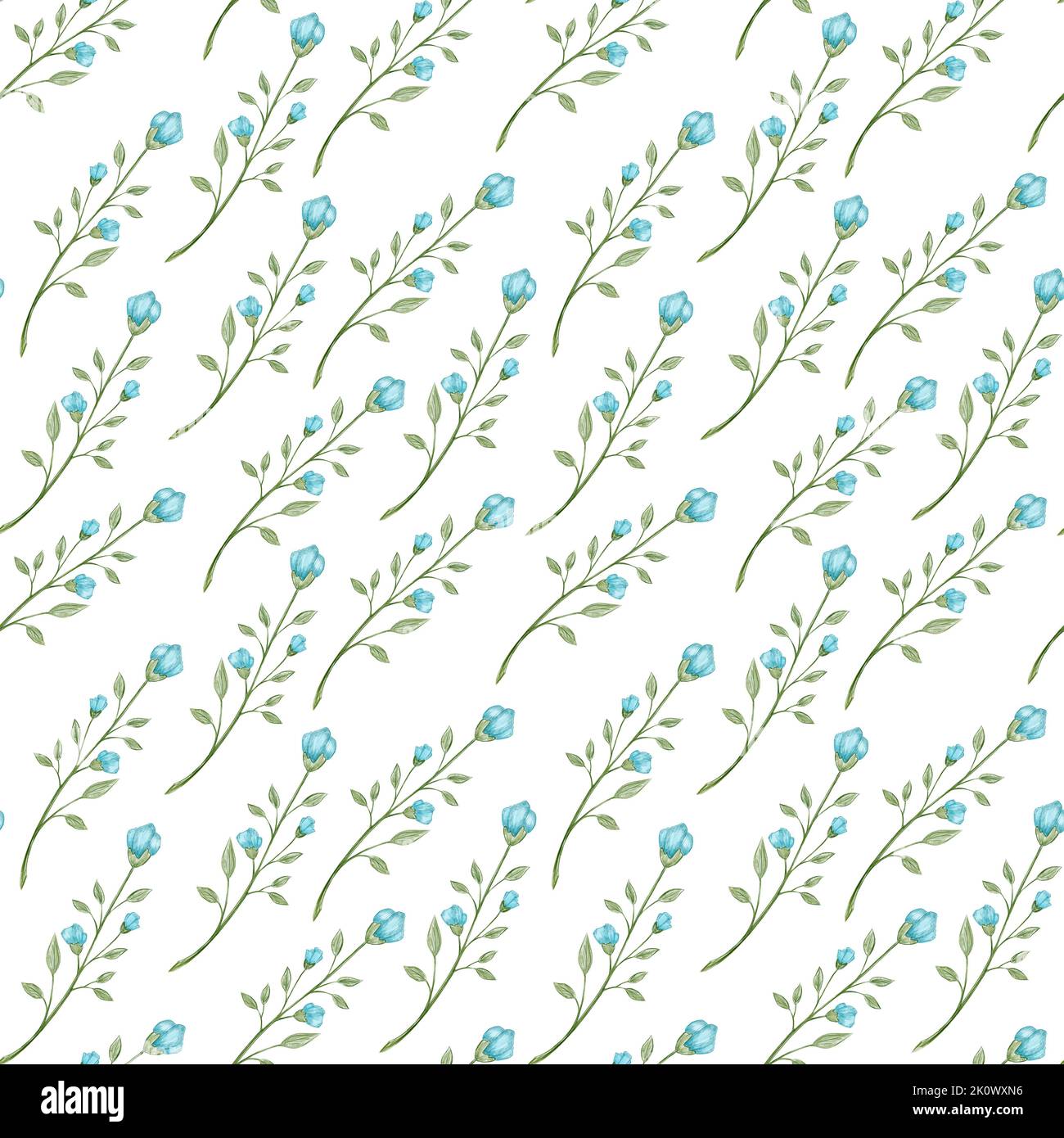 Vintage floral seamless pattern, hand drawn illustration Stock Photo ...