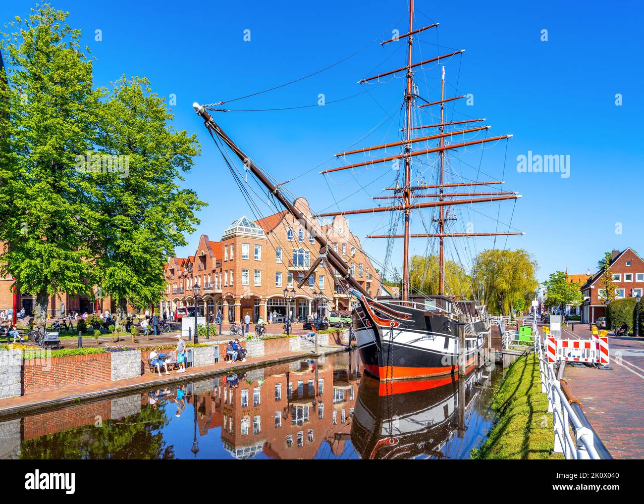 Sailing Ship Friedericke von Papenburg, Lower Saxony, Germany Stock Photo