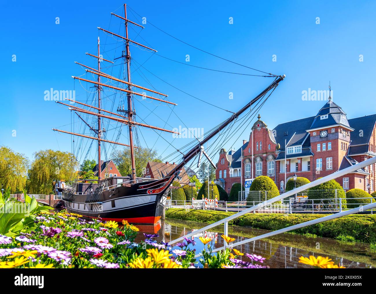 Sailing Ship Friedericke von Papenburg, Lower Saxony, Germany Stock Photo