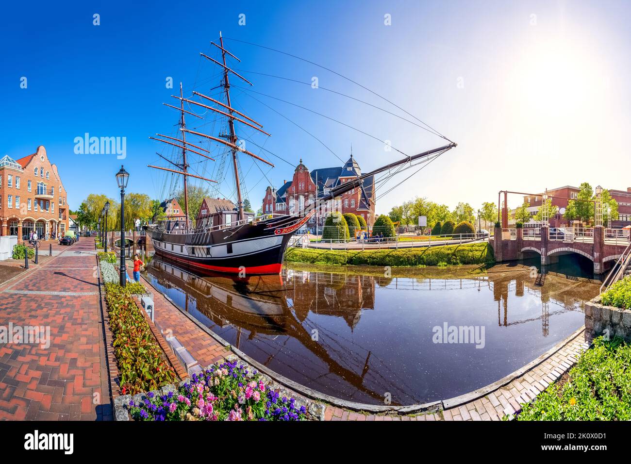 Sailing Ship Friedericke von Papenburg, Lower Saxony, Germany Stock Photo