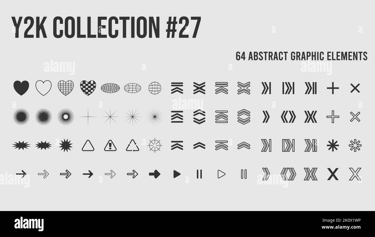 Universal trendy geometric linear shapes set Stock Vector Image & Art ...