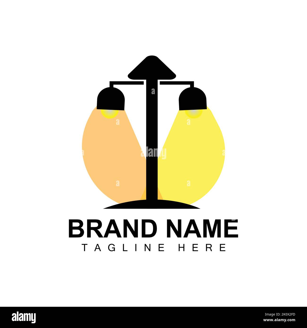 Lantern Lamp Logo Design, Life Lighting Vector, Lamp Logo Illustration