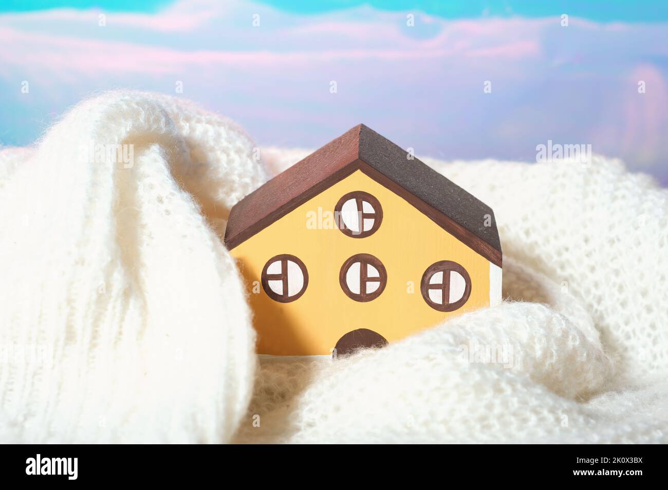 Picture of household utility bills rise. reduce gas use, energy blockade, spending ...