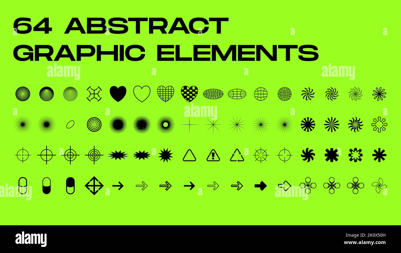 Collection of strange wireframes vector 3d geometric shapes, distortion ...