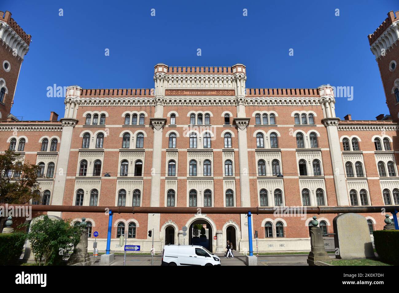 The well-known Rossauer Kaserne in Vienna, headquarters of the Austrian Federal Ministry of Defense Stock Photo