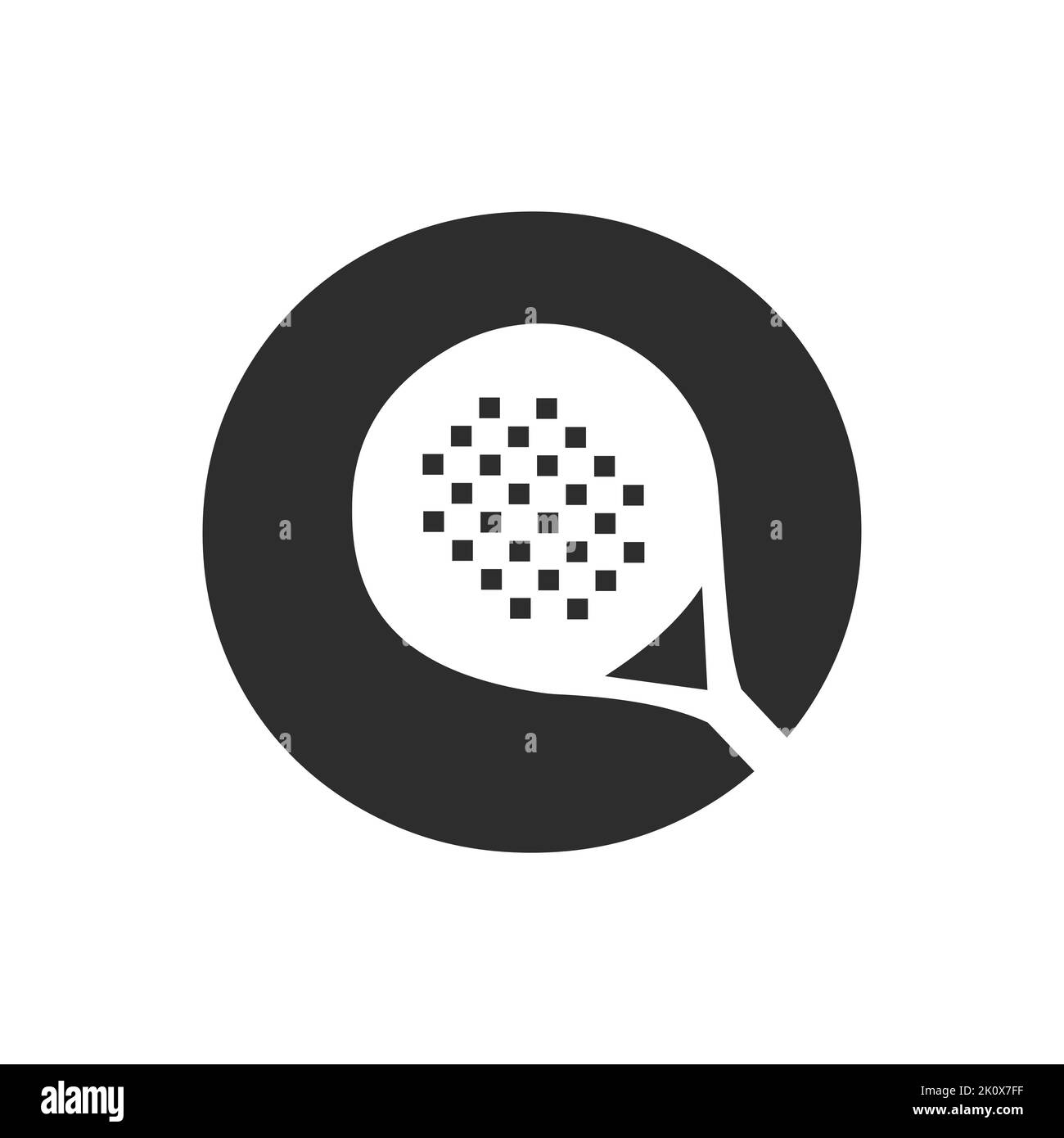 Letter O Padel Racket Logo Design Vector Template. Beach Table Tennis ...