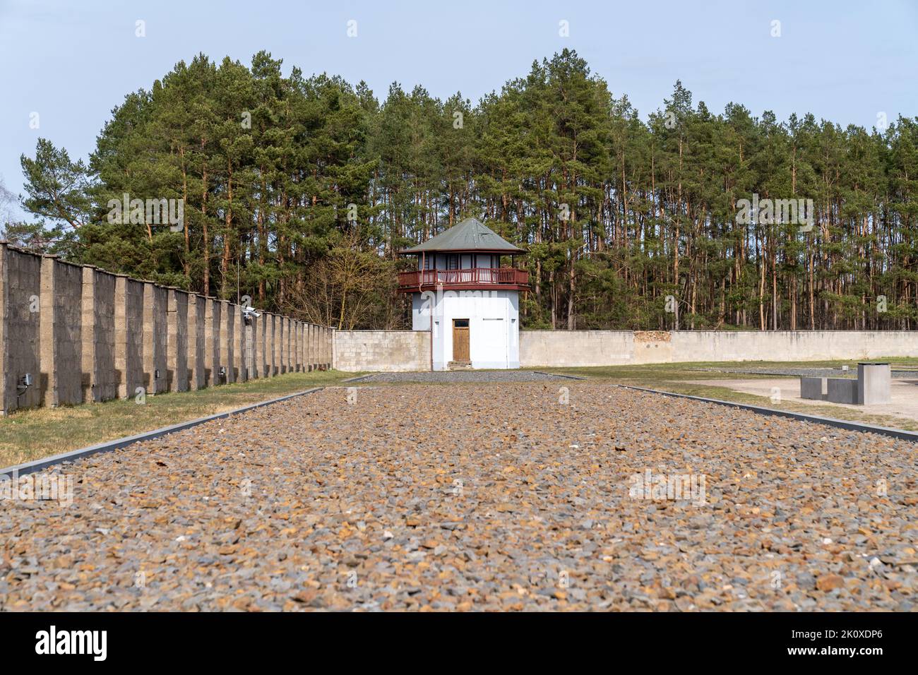 Gedenkst tte Und Konzentrationslager Sachsenhausen In Oranienburg Stock 