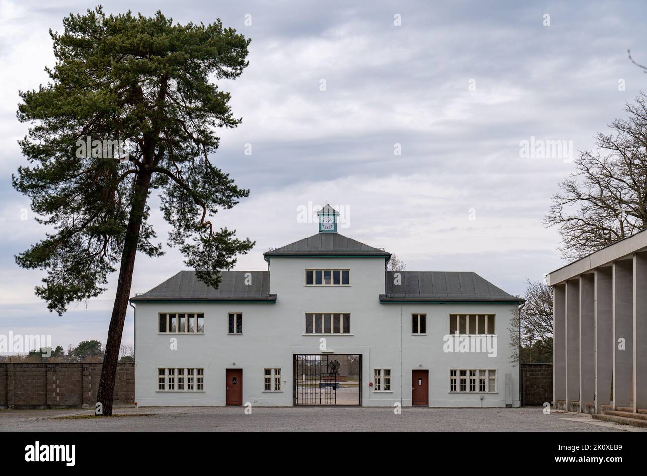 Gedenkst tte Und Konzentrationslager Sachsenhausen In Oranienburg Stock 