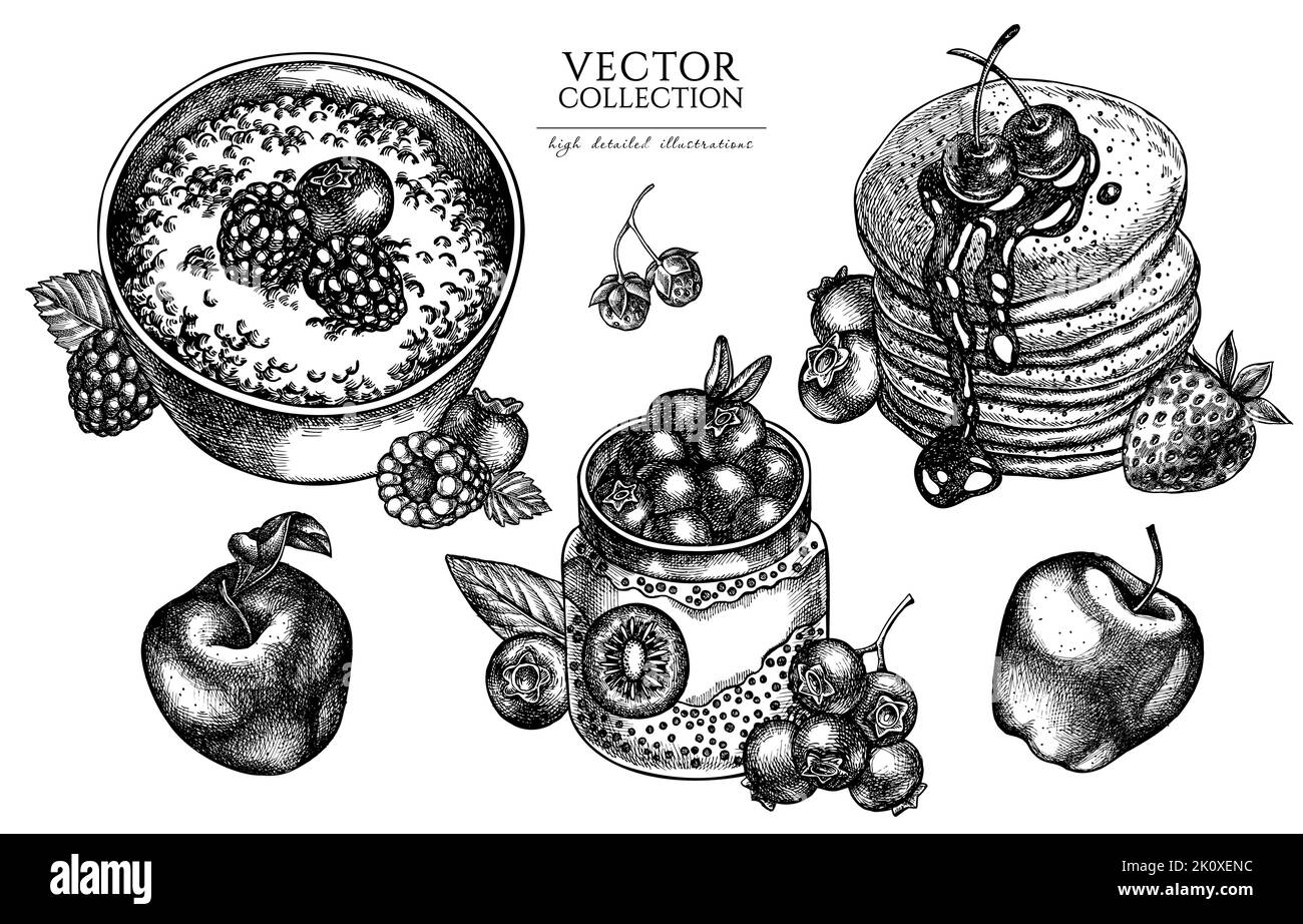 Raspberry porridge syrup Stock Vector Images Alamy