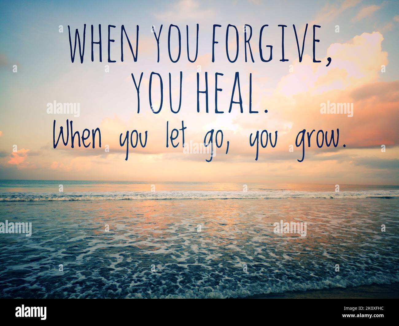 Forgiveness inspirational quote - When you forgive, you heal. When you ...