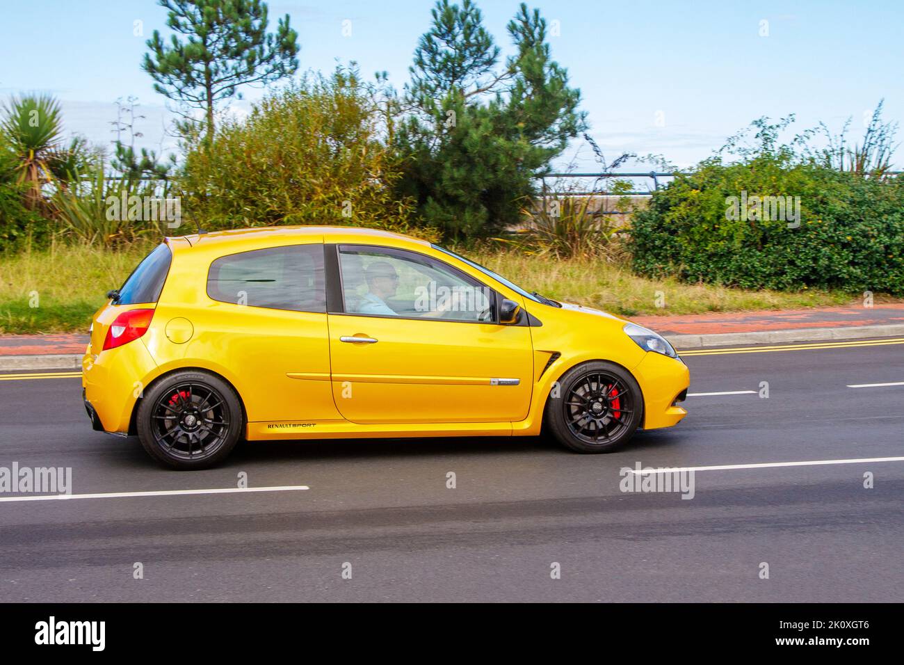 Renault clio yellow cars hi-res stock photography and images - Alamy