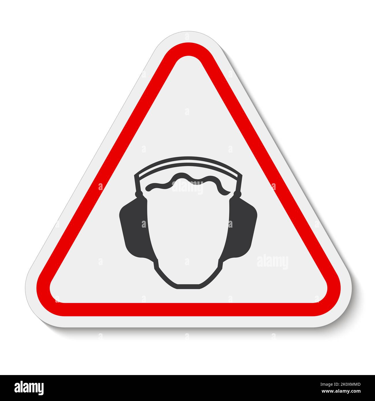 Hearing Protection Symbol Floor Sign Stock Vector Image & Art Alamy