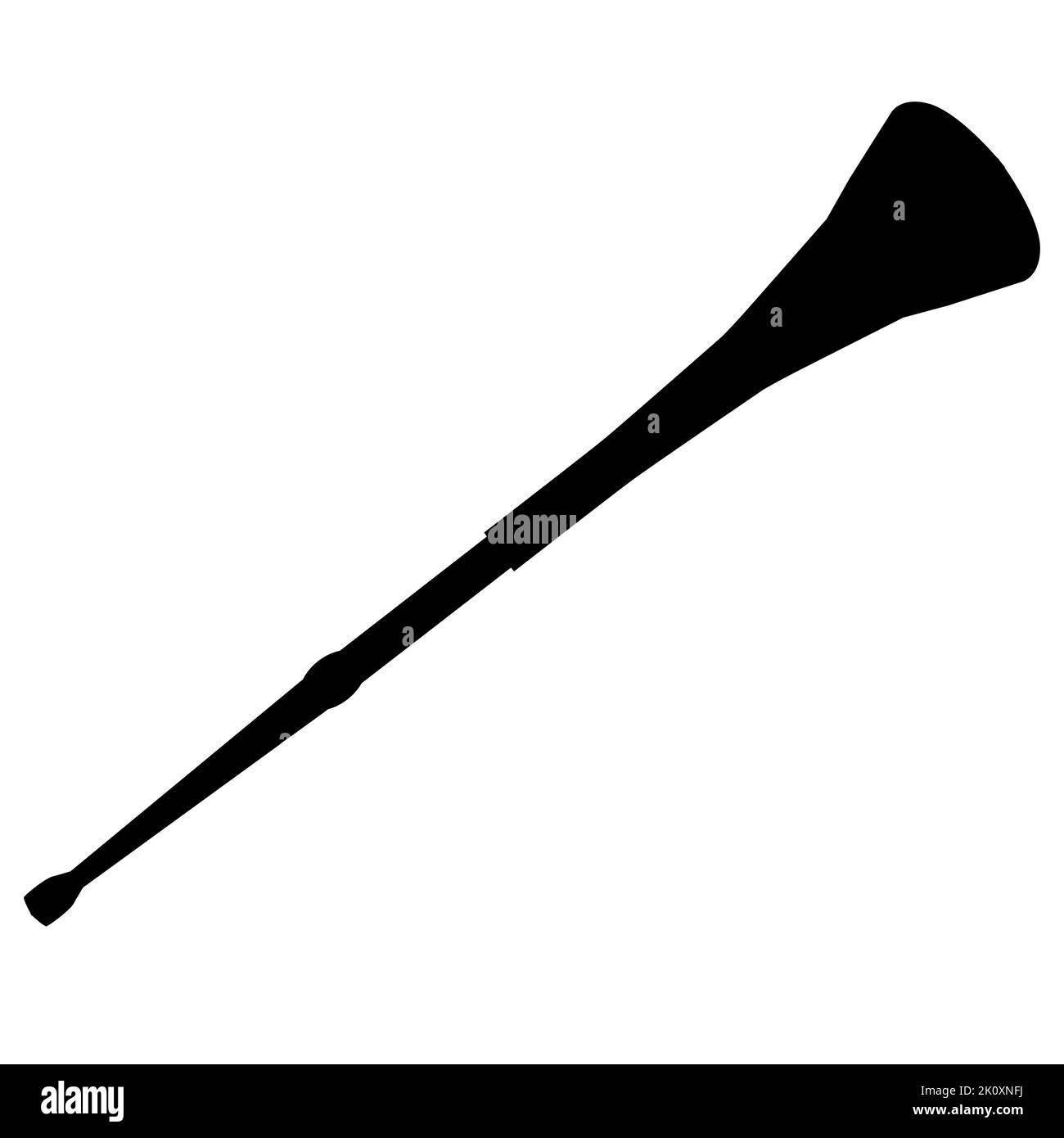 Vuvuzela icon on white background. Vuvuzela trumpet football fan sign