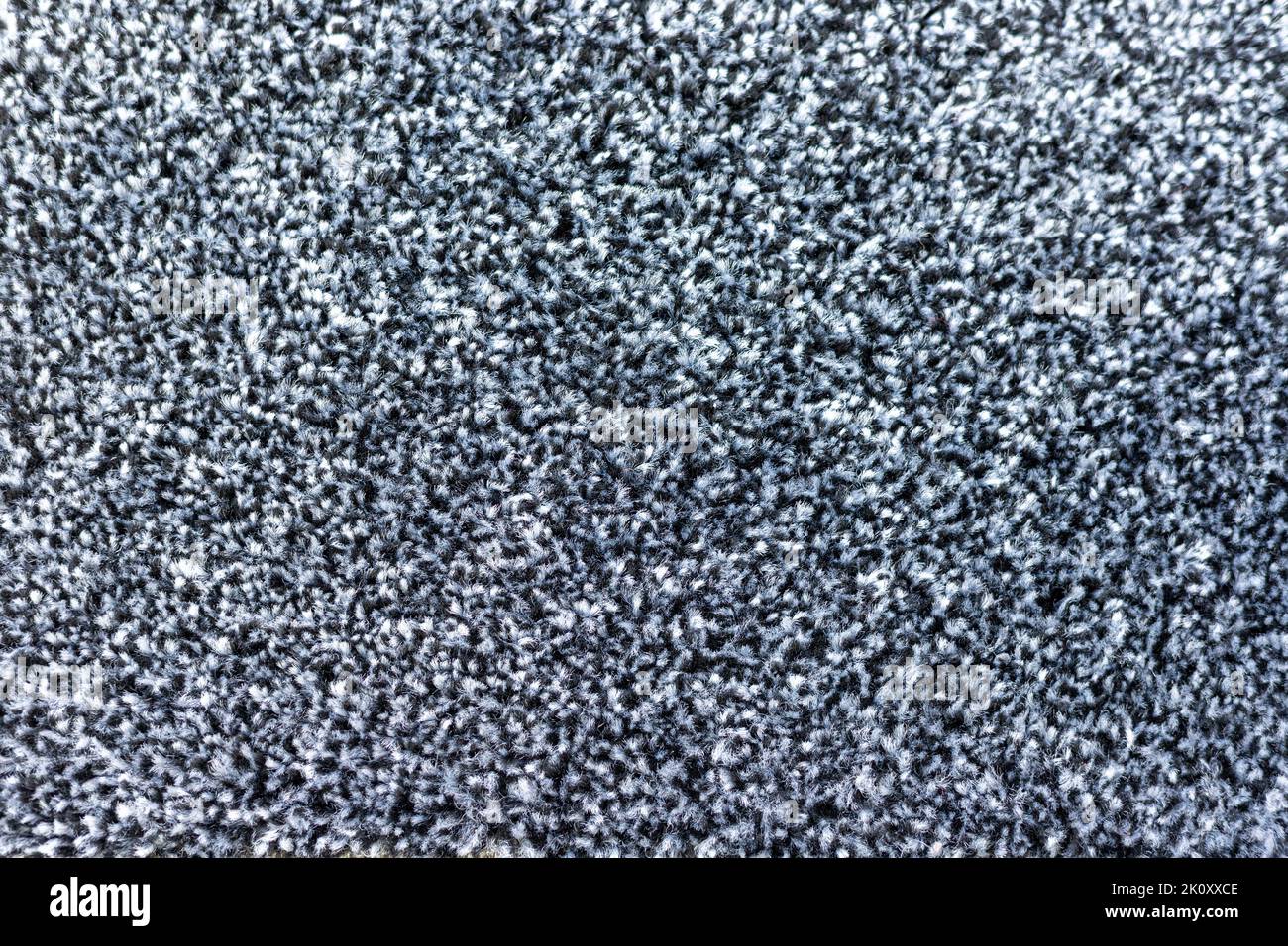 Black and grey carpet texture background closeup view Stock Photo