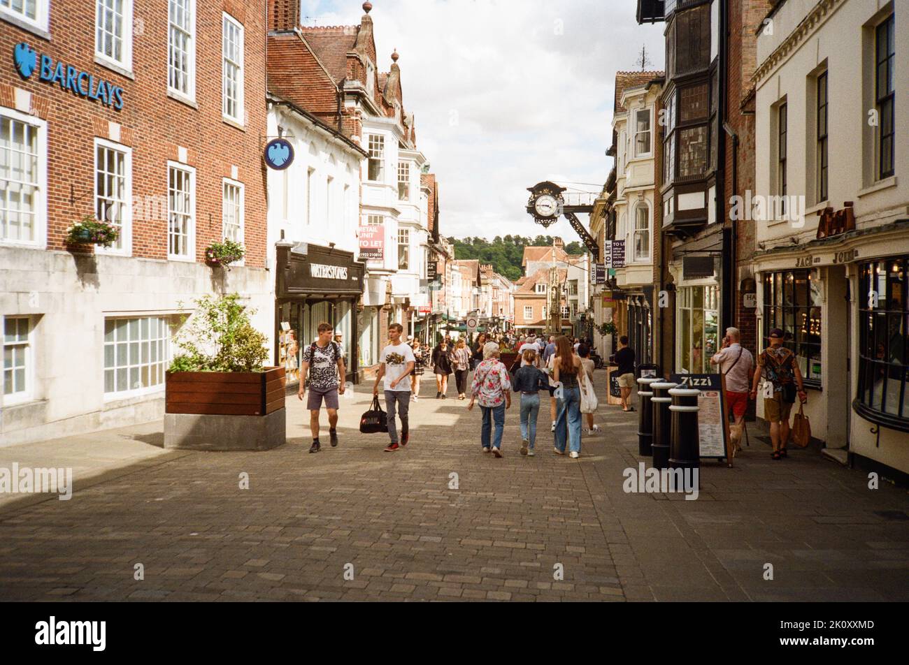 Busy winchester high street hi-res stock photography and images - Alamy