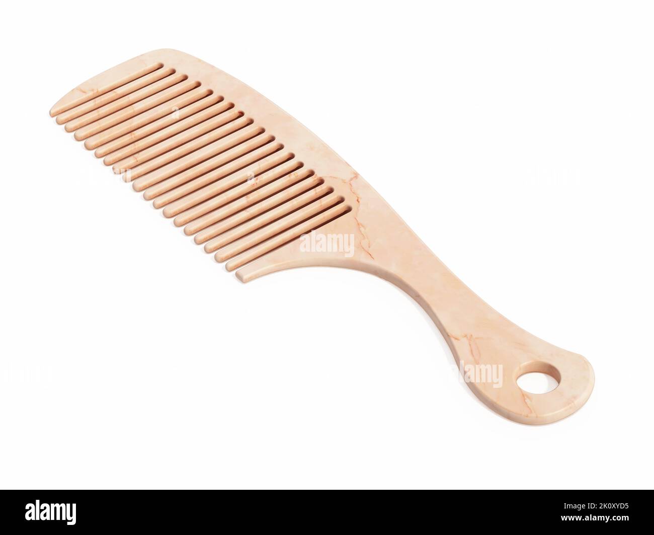 Women's comb isolated on white background. 3D illustration. Stock Photo