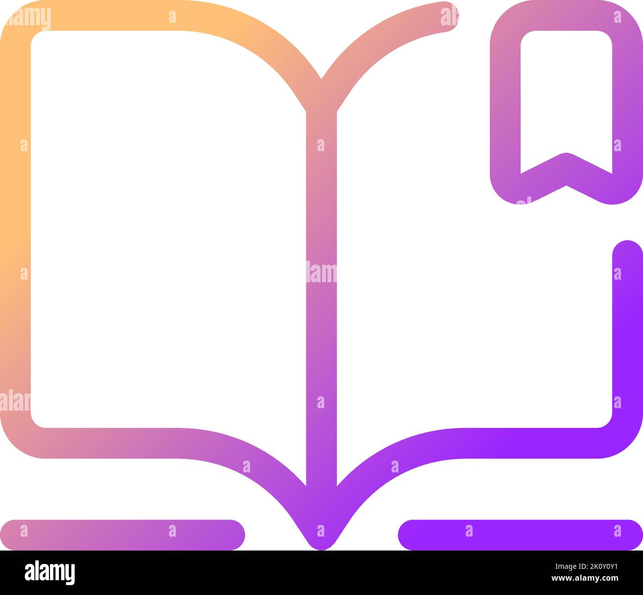Reading e book pixel perfect gradient linear ui icon Stock Vector