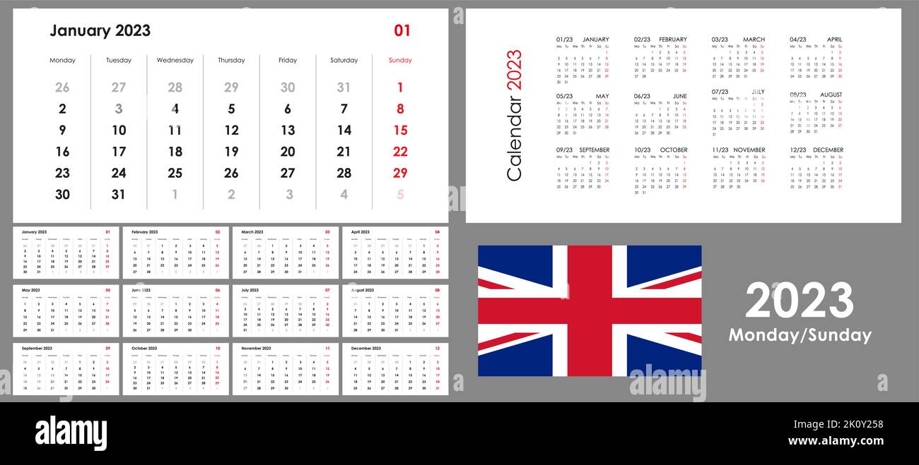 2023 monthly calendar landscape. Printable and minimalist organizer