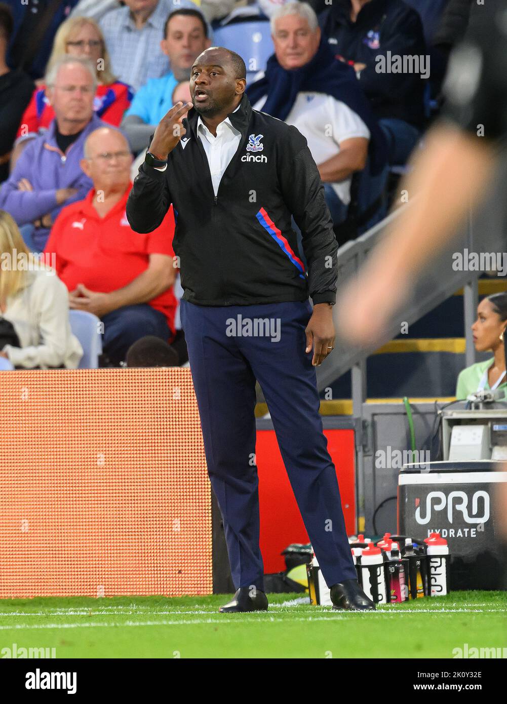 30 Aug 2022 - Crystal Palace v Brentford - Premier League - Selhurst Park  Crystal Palace Manager Patrick Vieira during the Premier League match at Selhurst Park.  Picture : Mark Pain / Alamy Live News Stock Photo