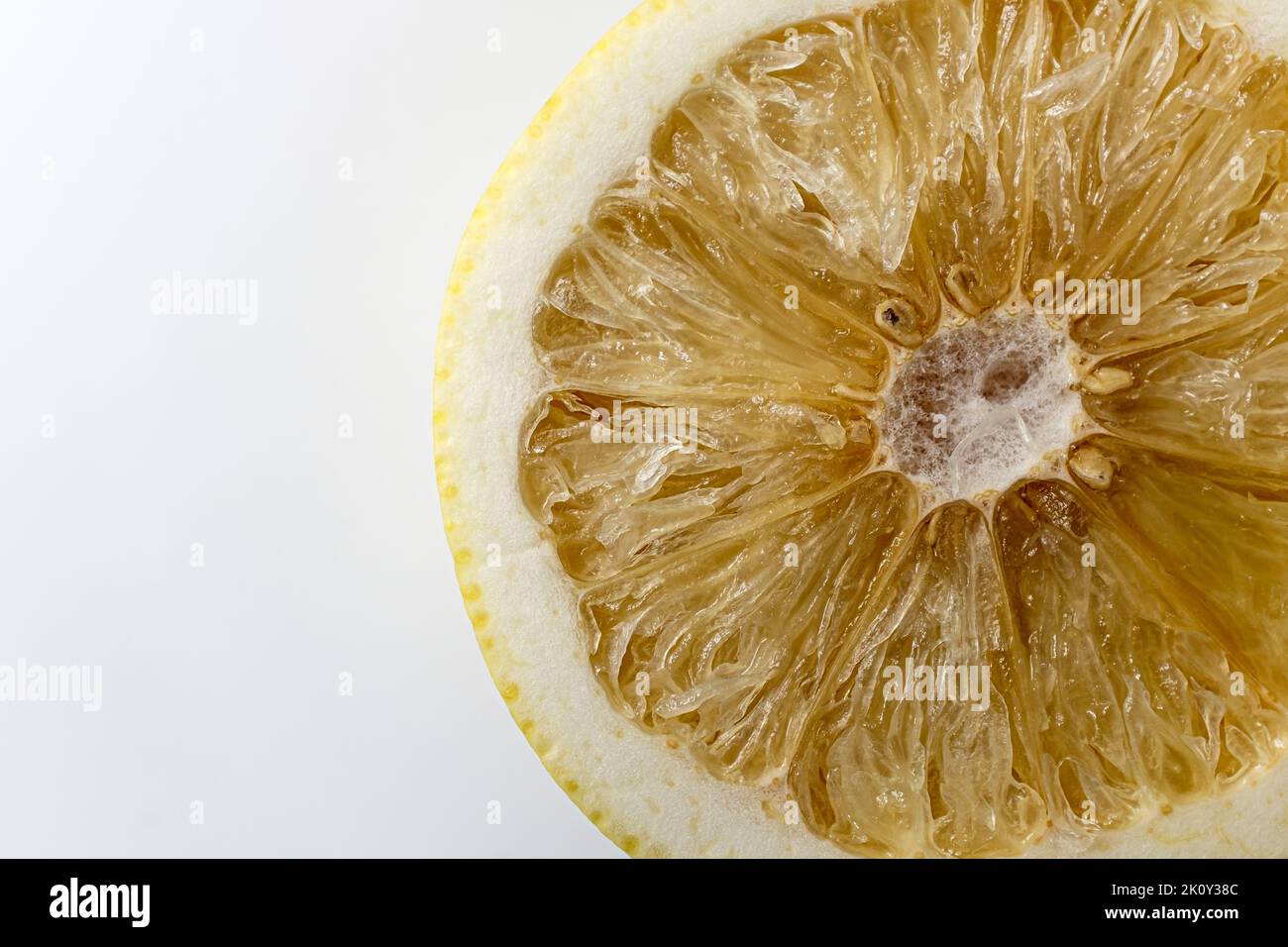 white grapefruit on a white background Stock Photo