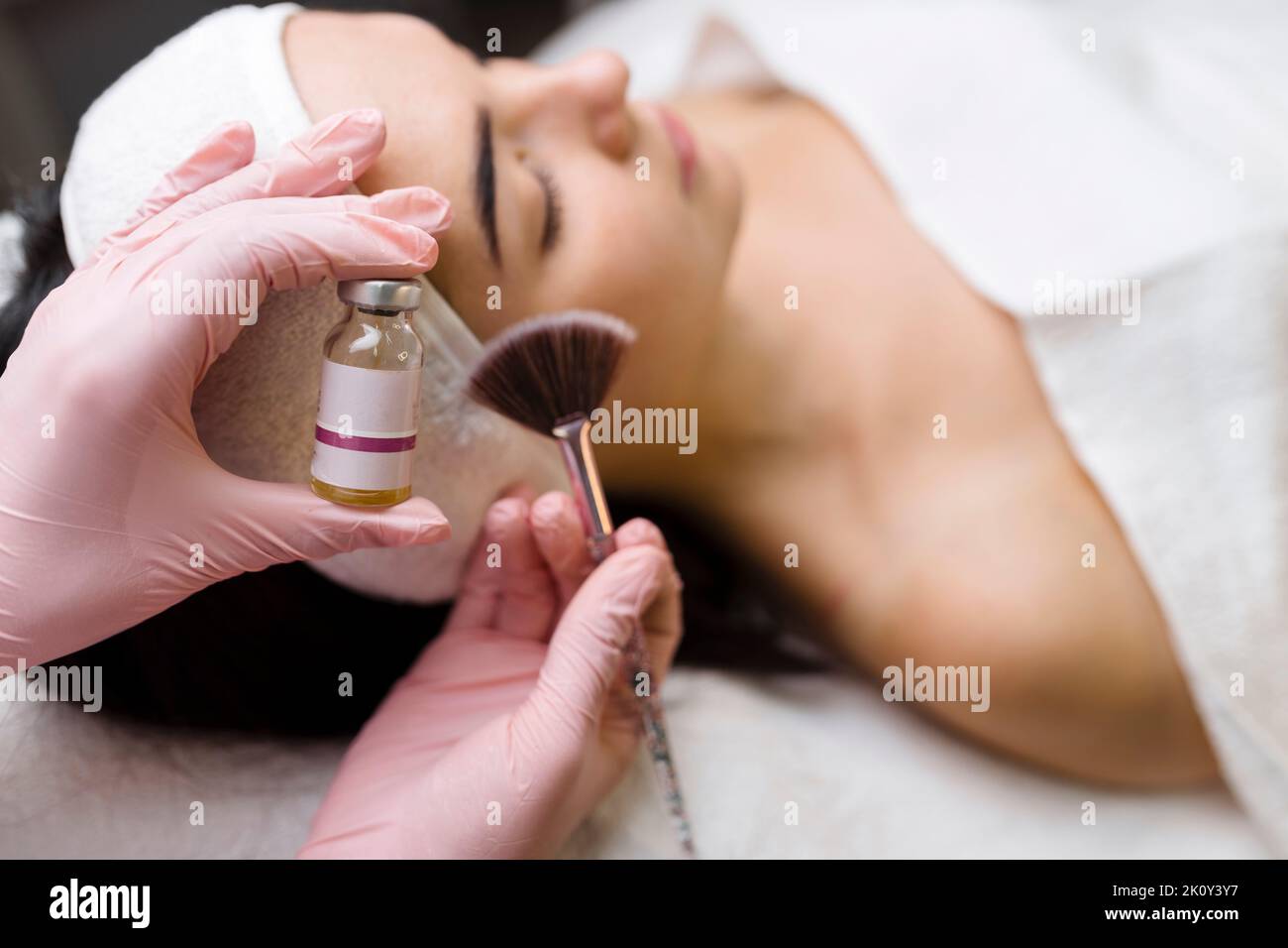 Chemical Peel Face Treatment with Retinol Serum Stock Photo Alamy