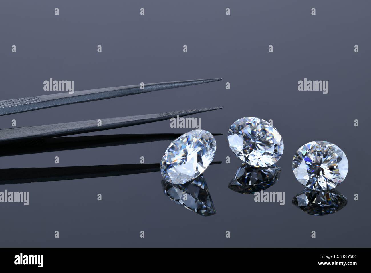 Luxury Diamond Gemstones and Jewelry tweezers Stock Photo Alamy