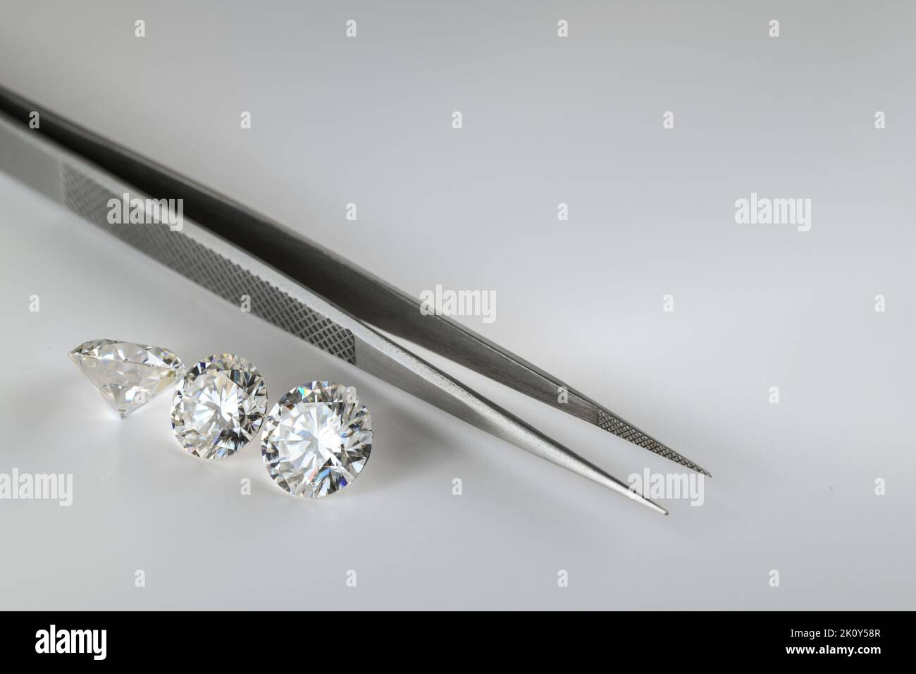 Luxury Diamond Gemstones and Jewelry tweezers Stock Photo Alamy