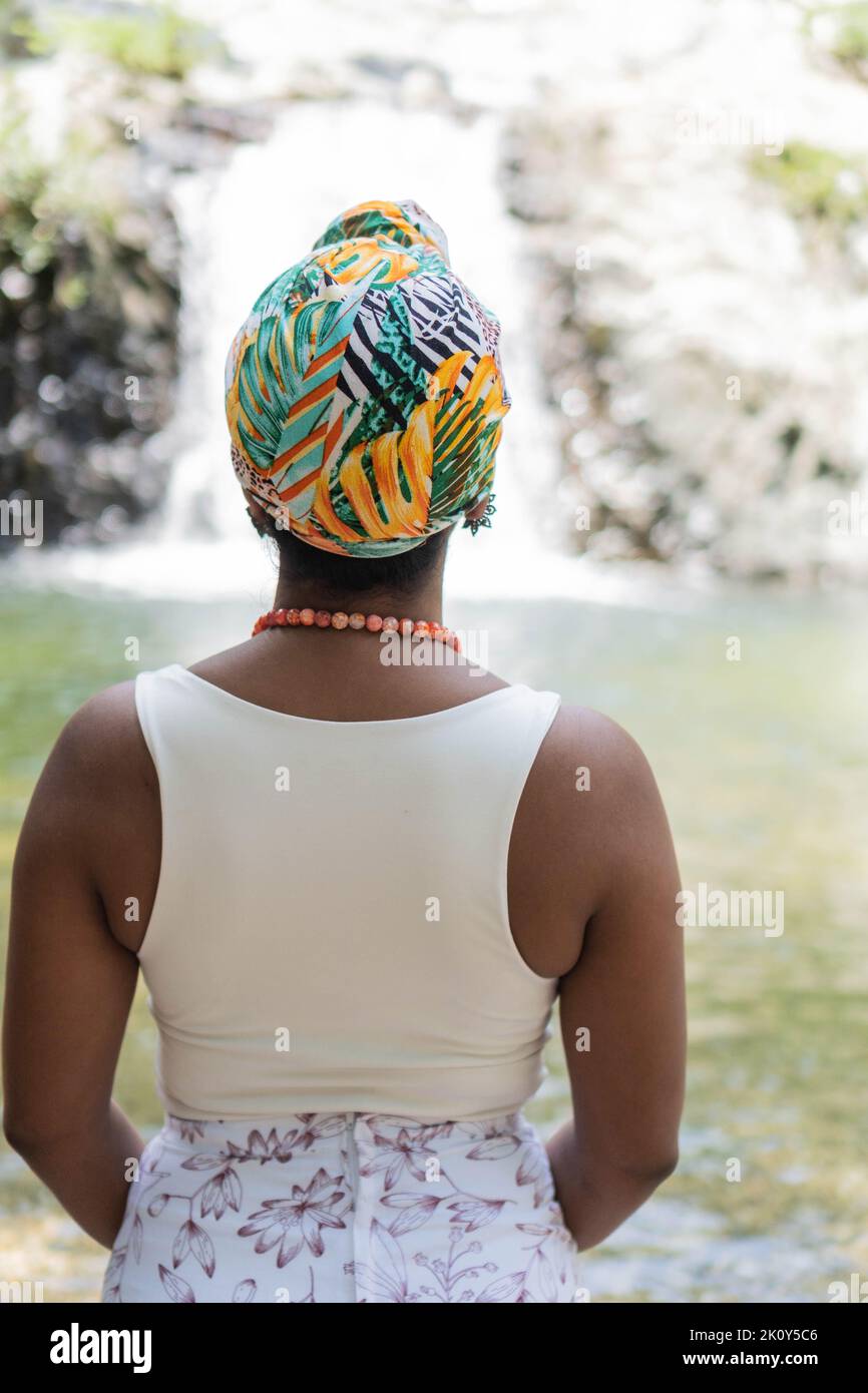 Portrait Of Black Woman In River Stock Photo - Alamy