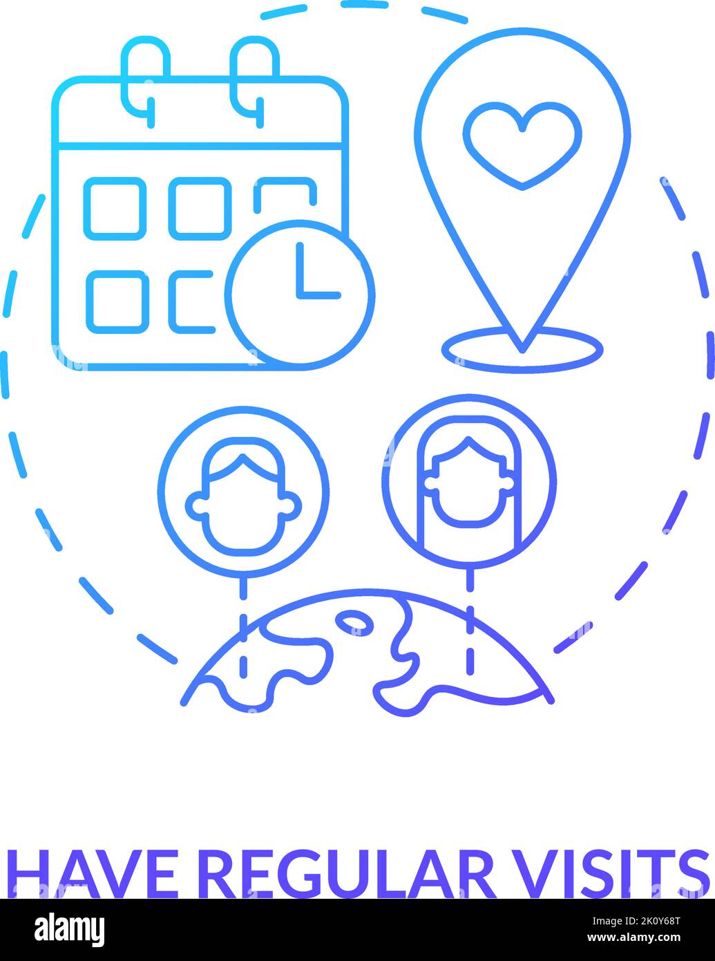 Regular schedule concept icon hi-res stock photography and images - Alamy