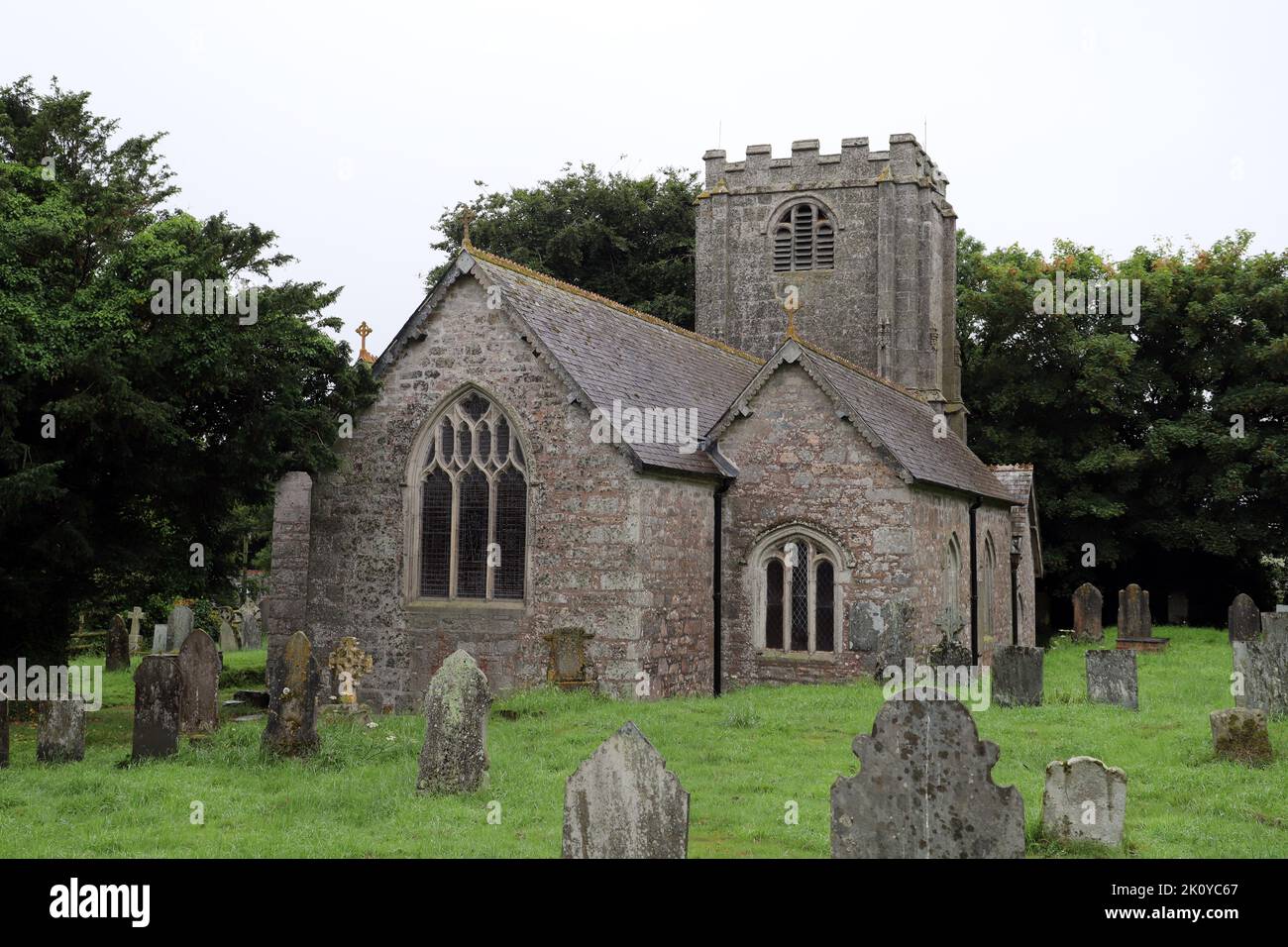 St Wenna's Church, St Wenn, Cornwall Stock Photo