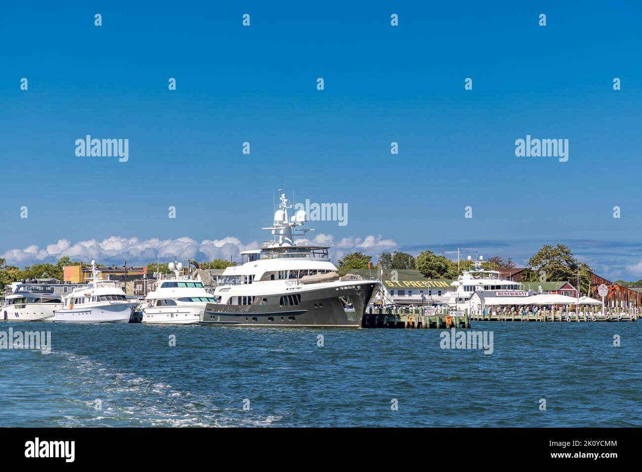Marina in Greenport, NY Stock Photo Alamy