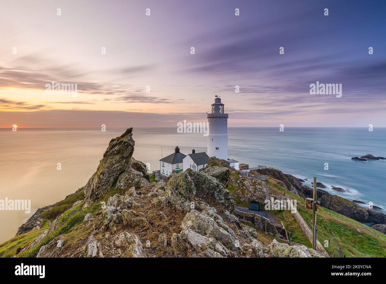 Sunrise at Start Point Lighthouse, Dorset Stock Photo - Alamy