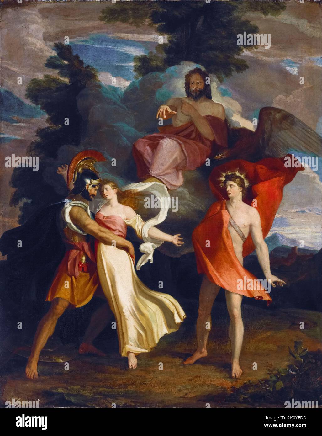 The Judgment of Jupiter, painting in oil on canvas by Samuel Finley