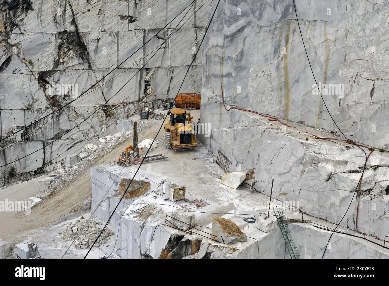 Carrara(Tuscany, Italy), marble quarries Stock Photo