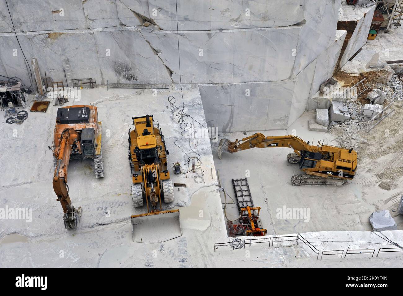 Carrara(Tuscany, Italy), marble quarries Stock Photo