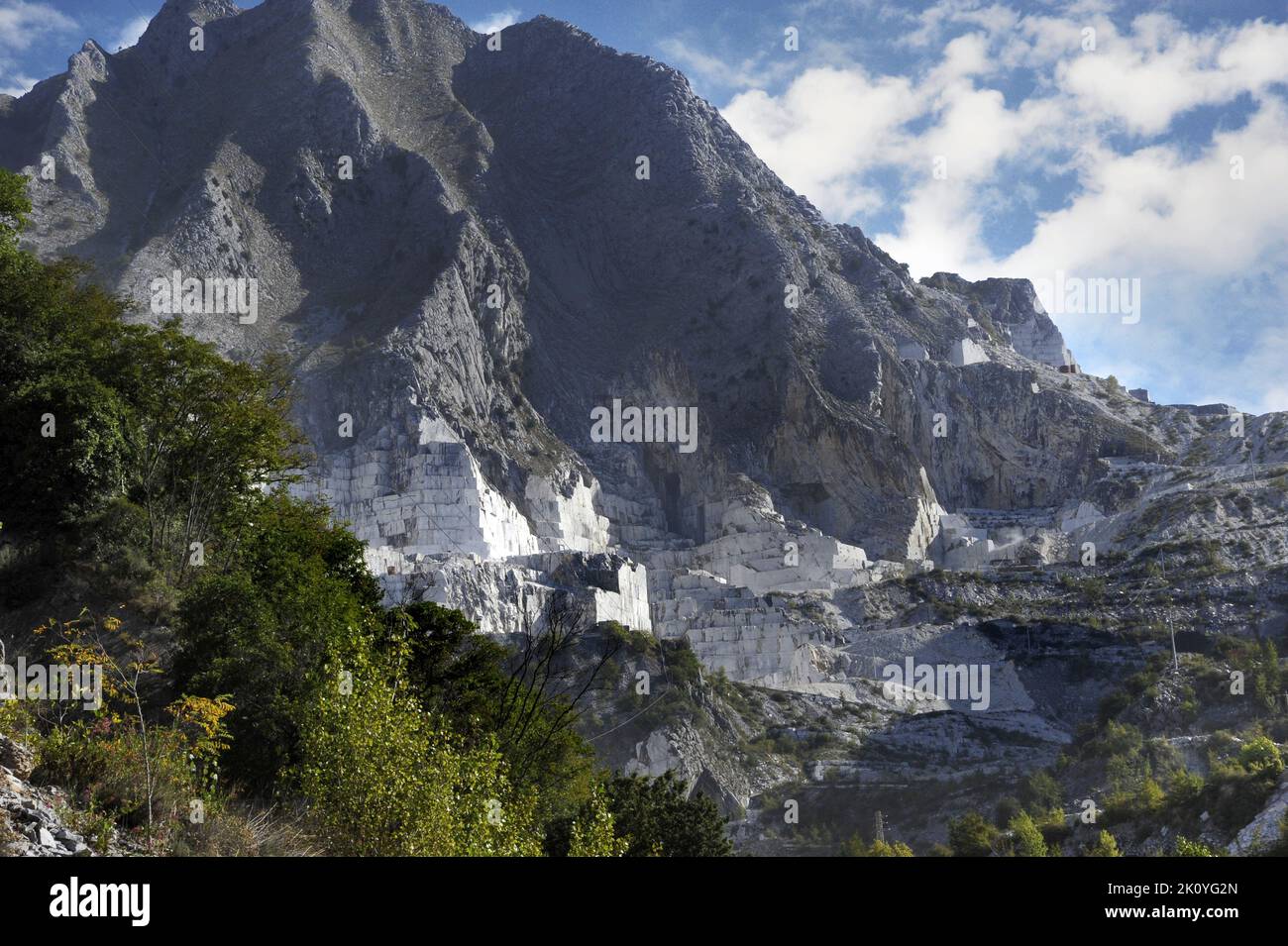 Carrara(Tuscany, Italy), marble quarries Stock Photo