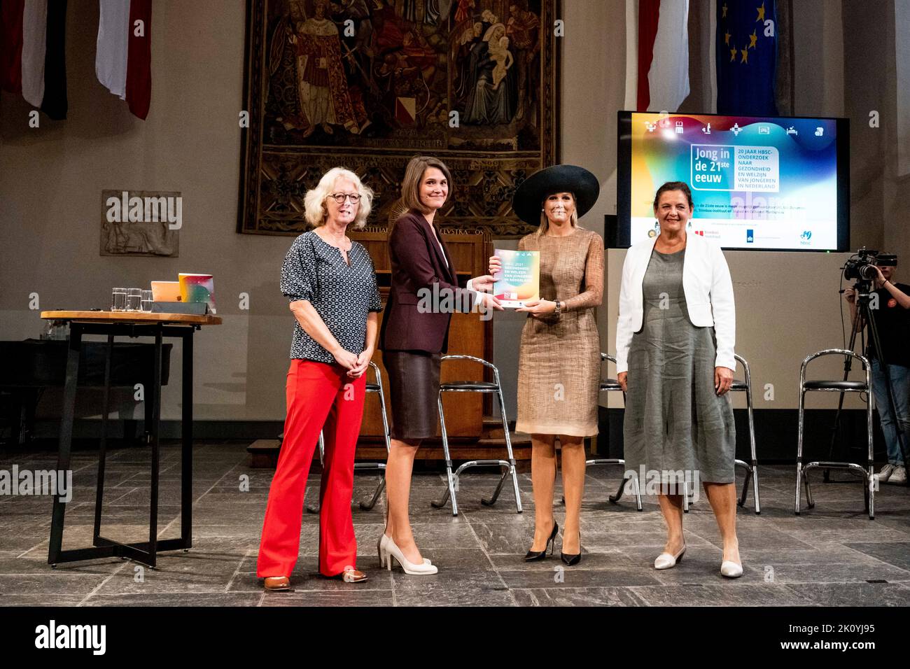 Queen Maxima at the HBSC symposium Young in the 21st century in the ...