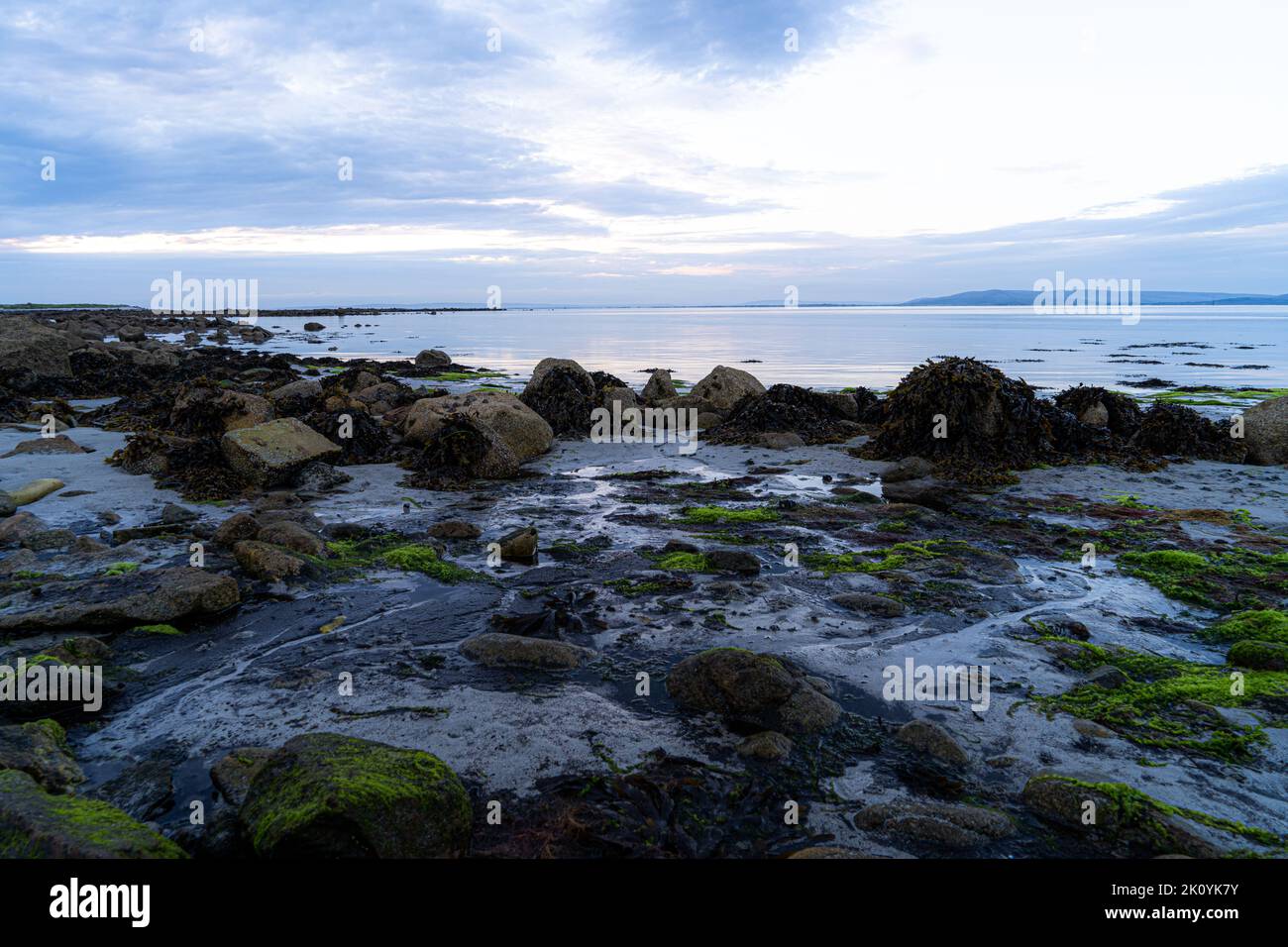 View on the North Atlantic Ocean from the beaches of Ireland near the