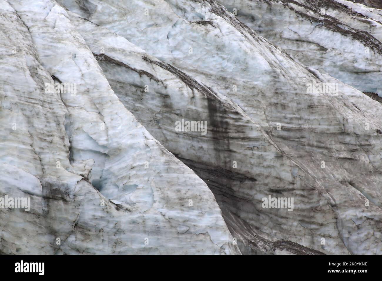 Glacier de Bionnassay. Vue du Nid d'Aigle. Saint-Gervais-les-Bains. Haute-Savoie. Auvergne-Rhône-Alpes. France. Europe. Stock Photo