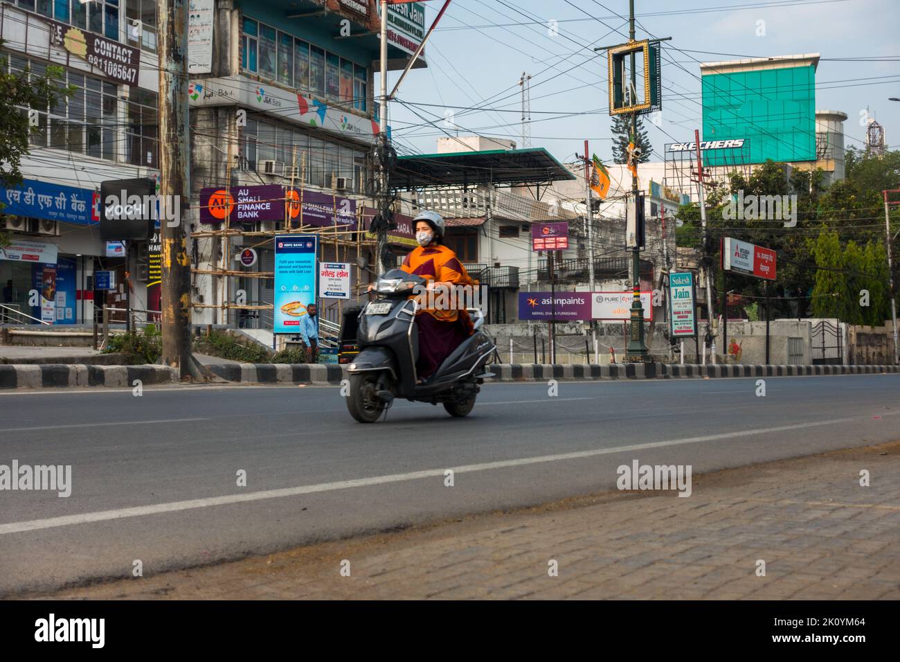 Girl scooty hires stock photography and images Alamy