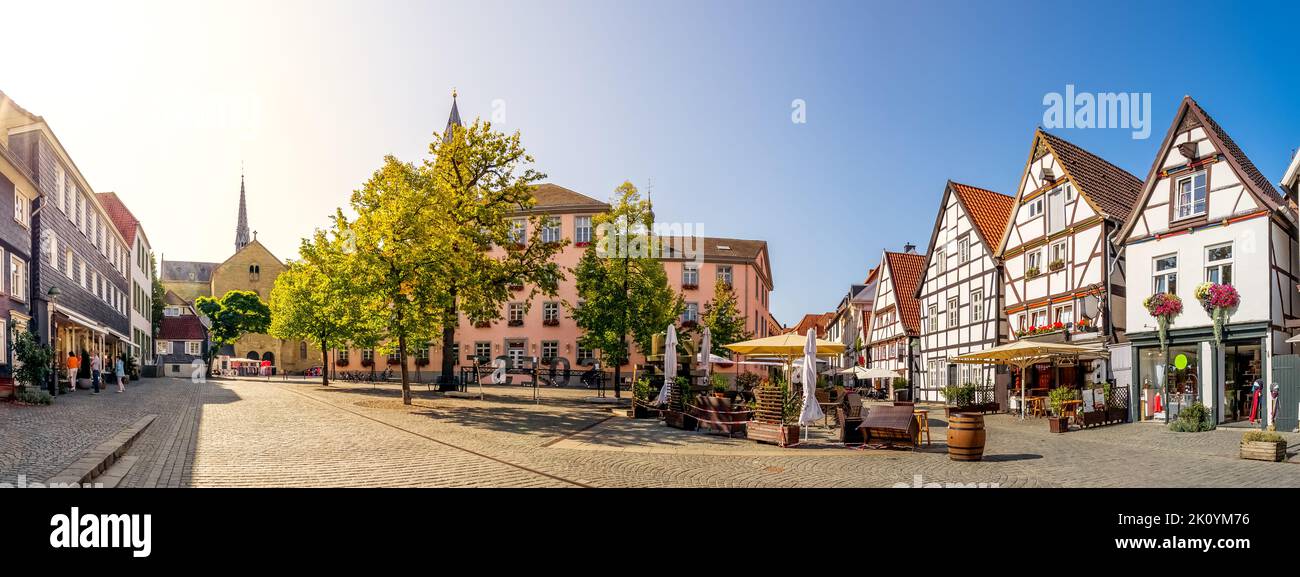 Market place in Soest, Germany Stock Photo