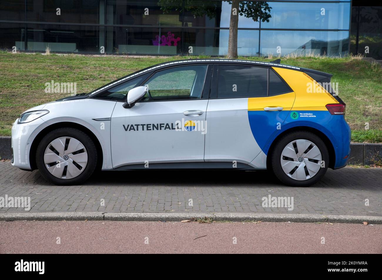 Vattenfall Company Car At Amsterdam The Netherlands 13-9-2022 Stock Photo