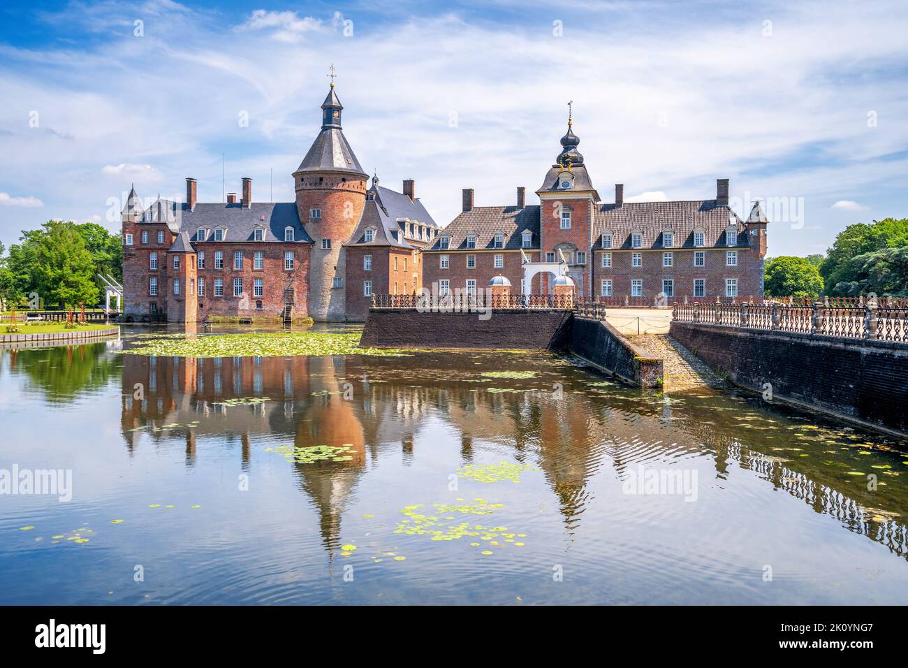 Water Castle Anholt in Isselburg, Germany Stock Photo