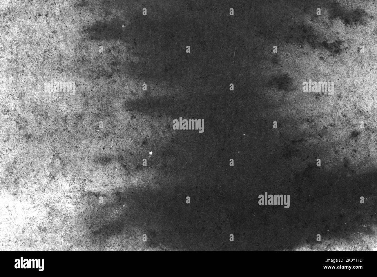 black and white texture of old paper with water stains as a background ...