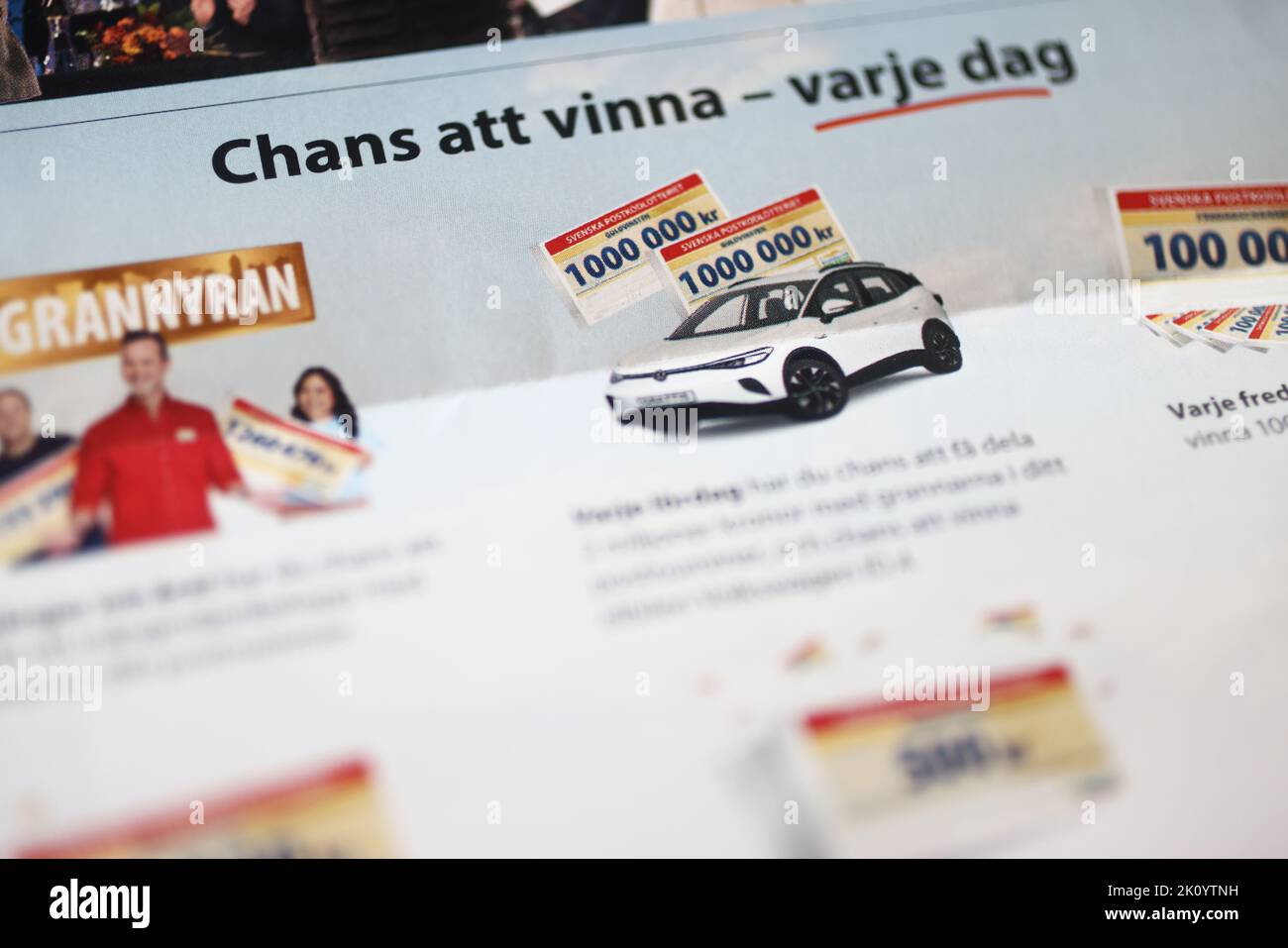 Information about Svenska Postkodlotteriet (The Swedish Postcode Lottery  Stock Photo - Alamy