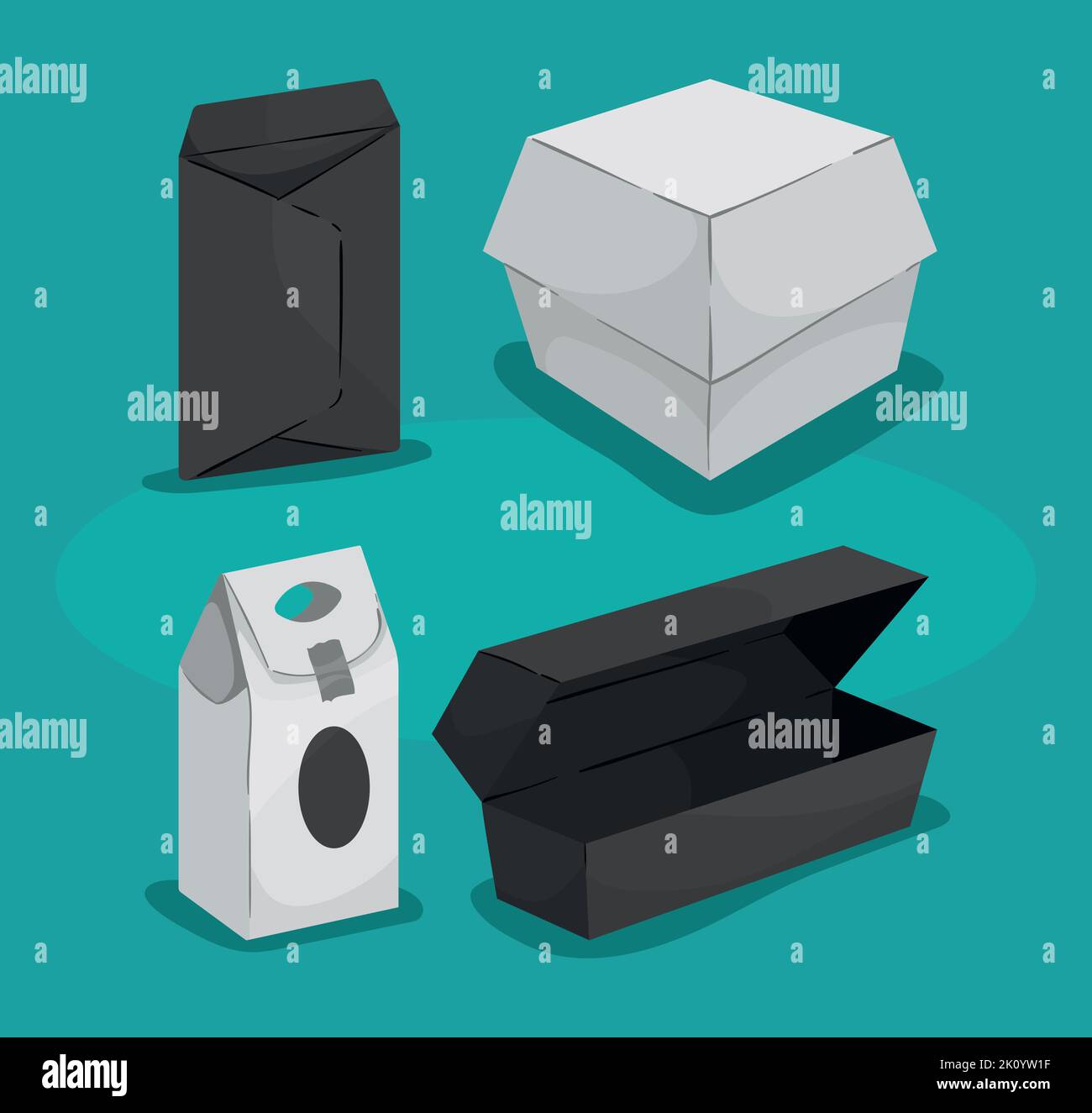 mockup containers icons Stock Vector Image & Art - Alamy