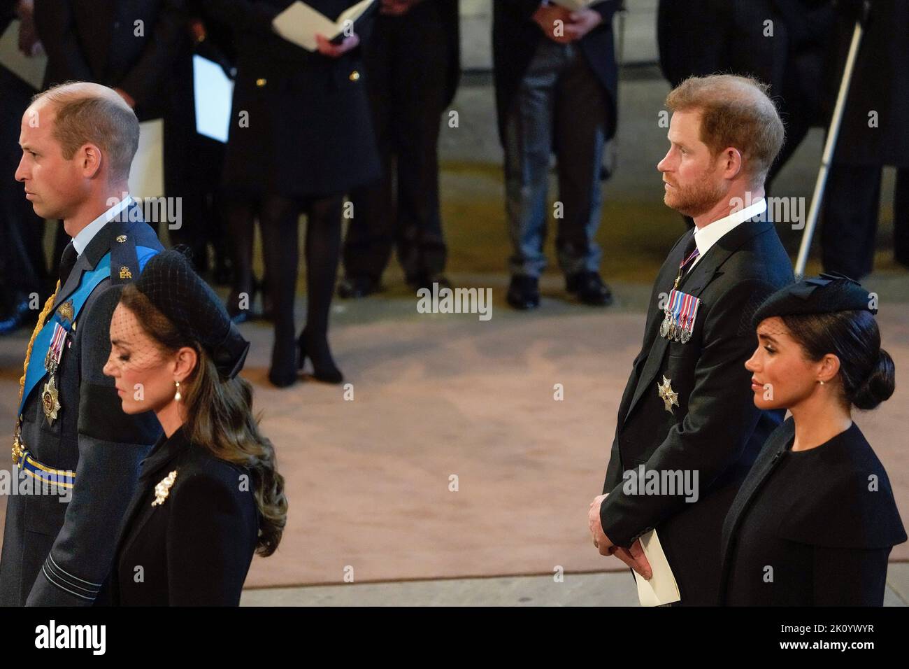 The Prince and Princess of Wales and the Duke and Duchess of Sussex ...