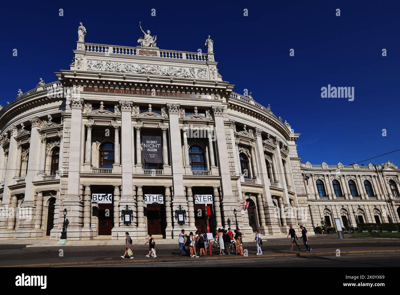 Kunst, Kultur, Wien, Burgtheater, es ist das Österreichische Nationaltheater in der Innenstadt von Vienna Stock Photo