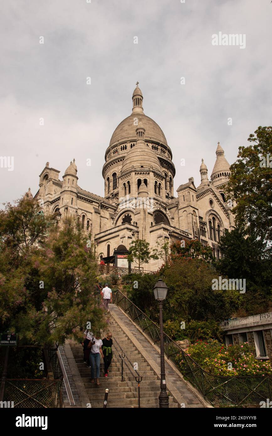 Paris, France. August 2022. The Scare Corur, one of the tourist attractions in Paris. High quality photo Stock Photo